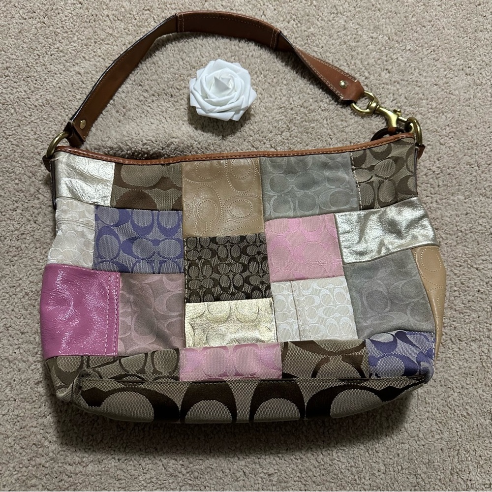 Coach Multicolor Patchwork Shoulder Bag - image 1